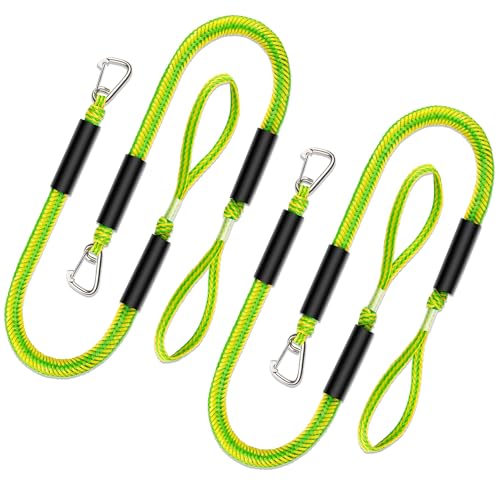 GANGXUN Festmacher mit 60 cm Bungee-Dockleine, 4er-Pack – unverzichtbares Zubehör für verschiedene Wasserfahrzeuge, eingebauter Snubber, Kajak, Wasserfahrzeuge, SeaDoo, Jetski, Ponton, Kanu, Powerboot