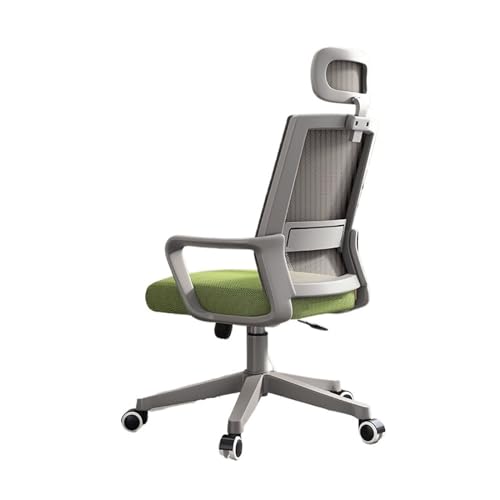 Bürostühle Bürostuhl, ergonomischer Schreibtischstuhl, Gaming-Stuhl mit Netzstoff und hoher Rückenlehne, großer und hoher, bequemer Home-Office-Stuhl for Männer und Frauen Schreibtischstuhl(Green)