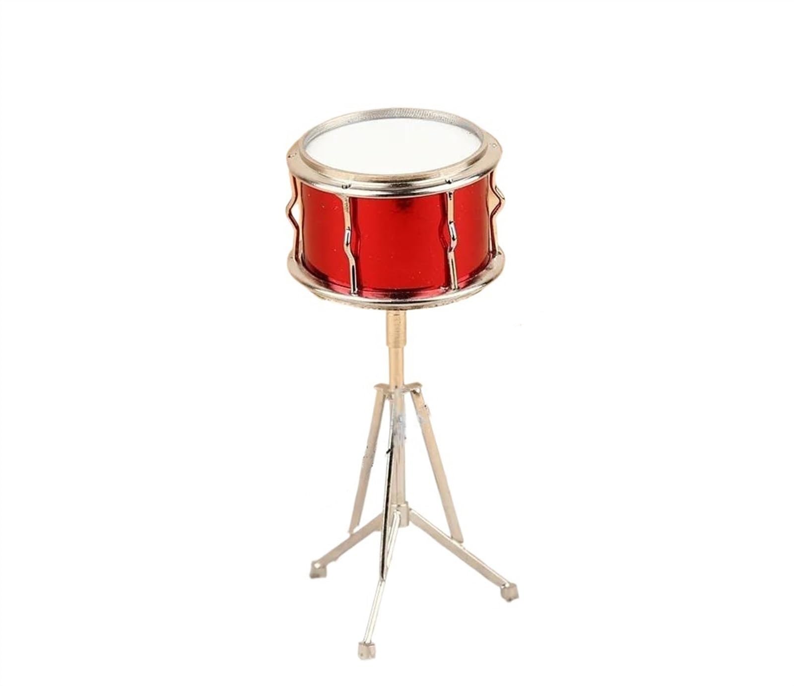 Mini-Musikinstrument-Ornamente Miniatur-Snare-Drum, Mini-Kleinmusikinstrument, exquisite Miniatur-DIY-handgefertigte Dekoration, Mini-Snare-Drum 9 cm