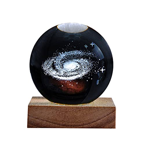 Kristall Kugel Moderne minimalistische Kristallkugel Büro des Desktops kleine Verzierungen transparent Galaxie kreative Nachtlicht Home Decoration Heilanwendung schützende Wirkung ( Size : 2.36IN )