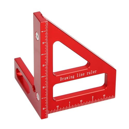 Multi-Winkel-Messlineal, 45/90 Grad, Aluminiumlegierung, Holzbearbeitung, quadratisch, Gehrungen, Dreieckslineal, Holzbearbeitung