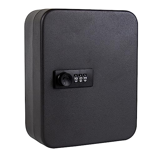 Safe, 20/28/36 schlüssel Lagerung Box Kombination Tastensperre Multi Schlüssel Klassifizierung Organizer Safe Box for Home Office Fabrik shop Geldsafe für Erwachsene(M-Black-Key)