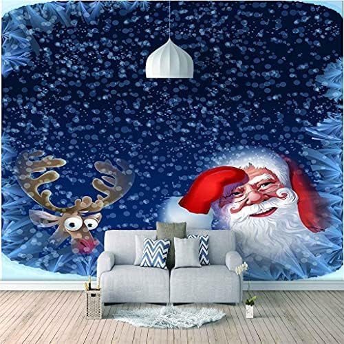 Weihnachtsmann Dekoration 3D Tapeten Wanddekoration Fototapete Sofas Wohnzimmer Wandbild Schlafzimmer-150cm×105cm