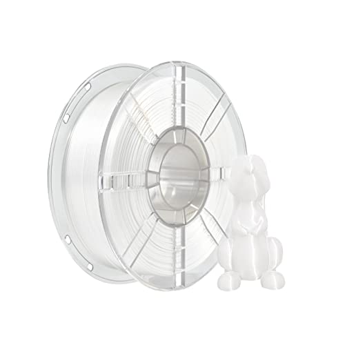 iBOSS PLA Plus (PLA+) Glänzendes Seide 3D Drucker Filament 1,75mm, Seiden filament Maßhaltigkeit +/- 0,02 mm, 1kg Spule (2,2 lbs) für FDM 3D Drucker, Silk Weißes