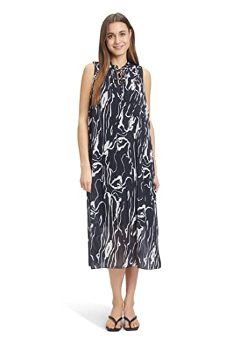 Cartoon Damen 1650/7095 Kleid, Black/Cream, 38