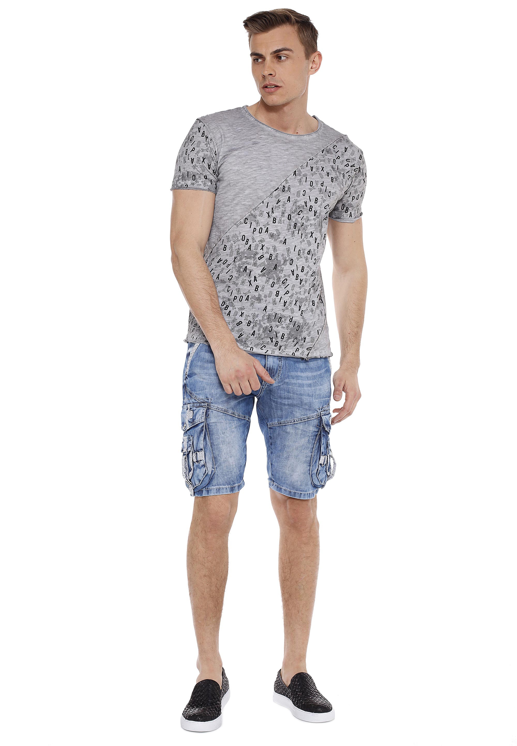 Cipo & Baxx T-Shirt, im asymmetrischen Look 2