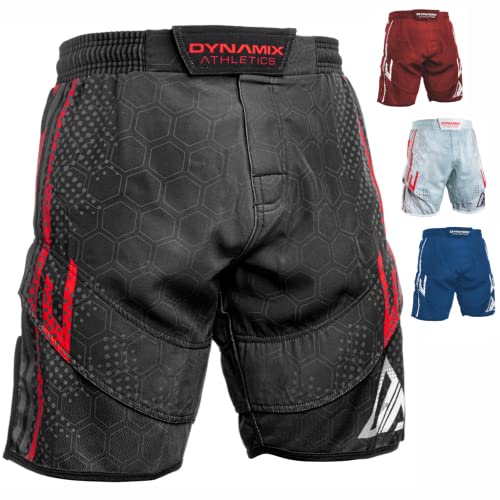 Dynamix Athletics Hybrid MMA Fight Shorts Sharp - Grappling Kampfsport Fitness Mixed Martial Arts Sport Training Hose für Herren mit MESH-Gewebe (as3, Alpha, xx_l, Regular, Regular, Blau)