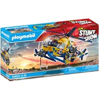 PLAYMOBIL Stuntshow Filmcrew-Helikopter, 70833, Bunt