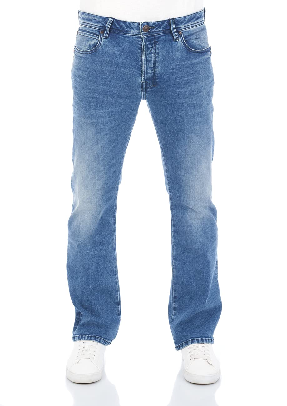 LTB Jeans Herren Hose Roden Bootcut Jeanshose Basic Baumwolle Denim Stretch Tiefer Bund Blau w28 w29 w30 w31 w32 w33 w34 w36 w38 w40, Farbvariante:Cletus Wash (52270), Größe:29W / 34L