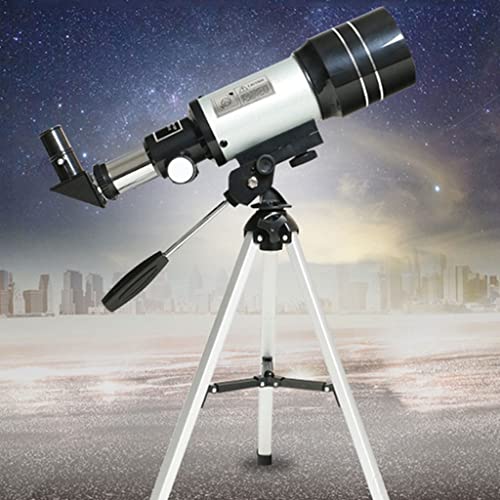 Teleskop für Anfänger, Astronomisches Teleskop 300/70 mm, Tragbares Teleskop mit verstellbarem Stativ, Geeignet für Erwachsene, Kinder und Jugendliche(