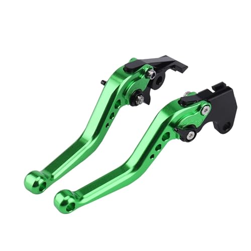 Motorrad Bremshebel Für Kawasaki ZX10R ZX-10R 2016 2017 2018 2019 2020 Motorrad Einstellbare Kurz Lang Stil Griff Bremse Kupplung Hebel BremsKupplungshebel(Short Green)