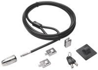 Kensington K64424WW MicroSaver Schließsystem (für Desktop- und Peripheriegeräte 2.0 mit 5 mm Schlüsselsystem, Carbonstahl-Kabel und mehrteiligem Sicherheitssystem, 2,4 m Länge)