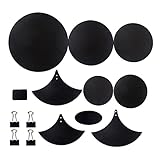 14x Drum Mute Pads Praktische Becken Mute Pads Übung Drum Mute Pads Mit 4 Binder Clips Trommel Zubehör Für Schlagzeuger