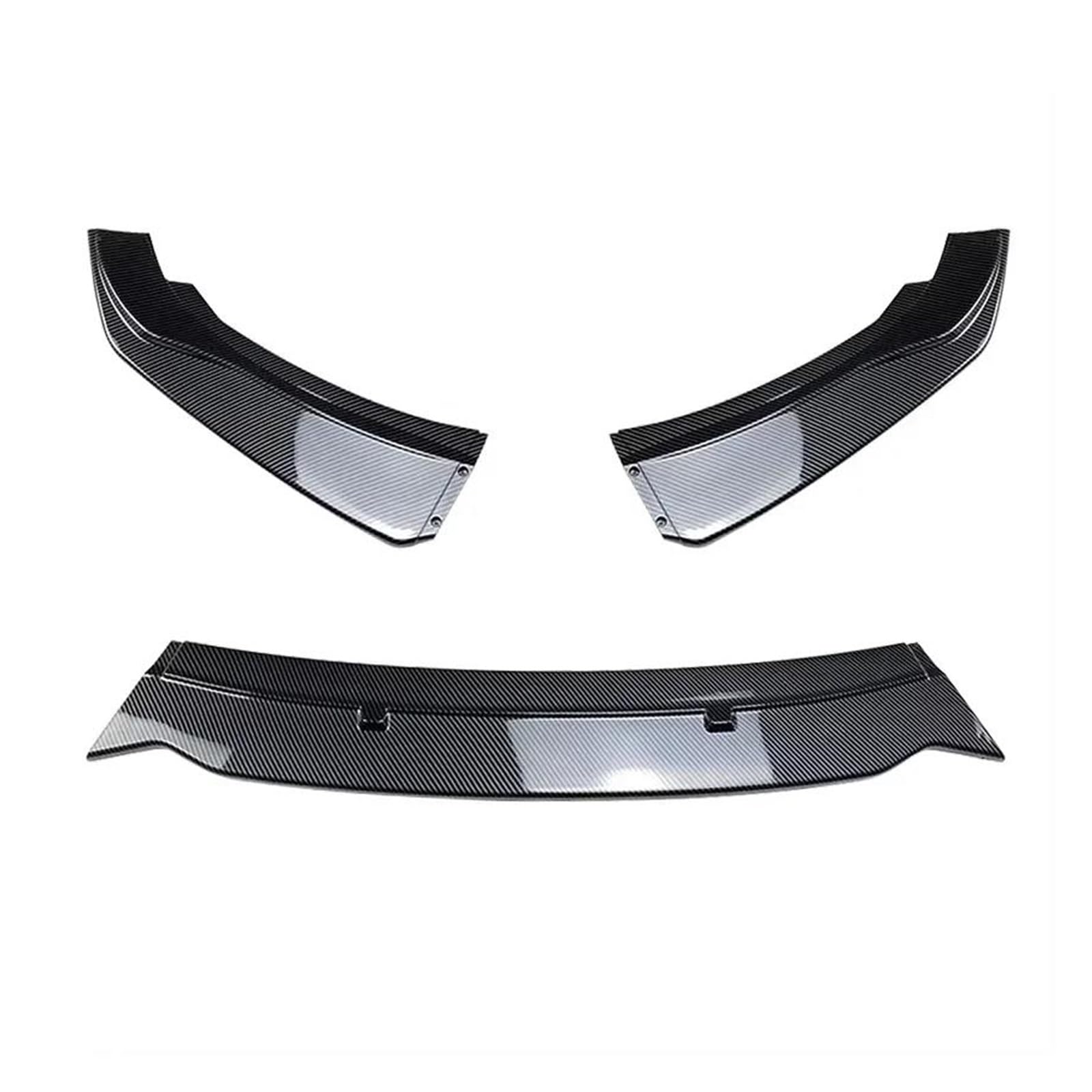 Splitter Auto Front Stoßstange Lip Body Kit Für F20 F21 116i 118i 120i 1 Serie 2011-2019 Spoiler Splitter PP Stoßstange Canard Lip Splitter Frontlippe(Carbon Look)