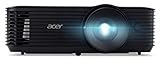 Acer X1128H DLP Beamer (SVGA (800 x 600 Pixel) 4.800 ANSI Lumen, 20.000:1 Kontrast, 3D, Keystone, 1x 3 Watt Lautsprecher,) schwarz, Home Cinema/Business