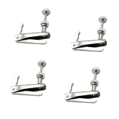 Violin Music Instrument Zubehör 4PCS Violine Geige Saitenversteller Teile für 4/4 3/4 1/2 1/4 1/8 Zubehör Feinstimmer(Color:4PCS 4-4)