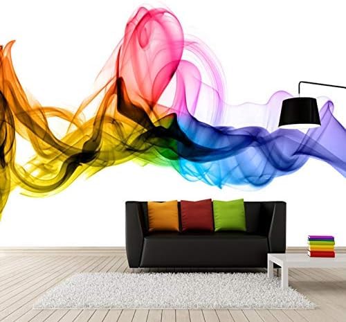 Abstrakte Kunst Farbiger Rauch 3D Tapeten Wanddekoration Fototapete Sofas Wohnzimmer Wandbild Schlafzimmer-430cm×300cm