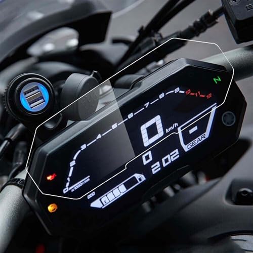 VLZUNO Motorrad Scratch Cluster Screen Dashboard Schutz Instrument Film for MT07 MT-07 FZ-07 FZ07 MT FZ 07 2021-2022 Armaturenbrett-Displayschutz(5 PCS)