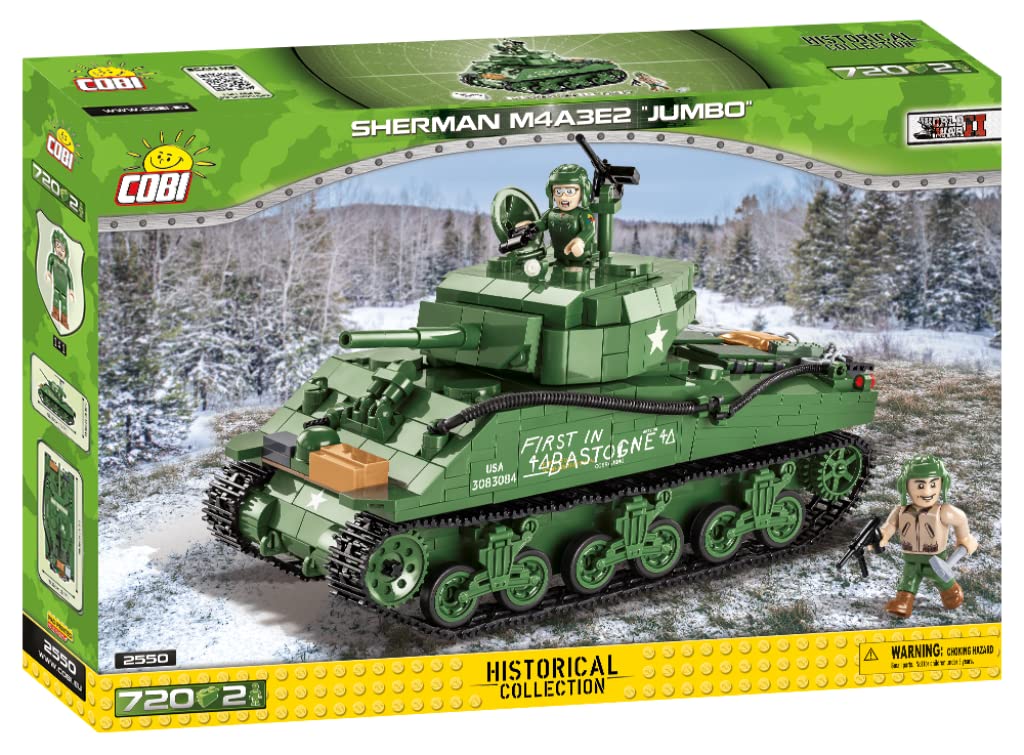 COBI 2550 Sherman M4A3E2 Jumbo, Historical Collection, World War II (WWII), Keine