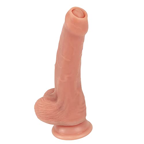 YZBBSH Realistischer Dildo Anal Dildo Mit Beweglicher Vorhaut Flüssiger Silikondildo Mit Starkem Saugnapf Real Dong Penis Nachbildung Analplug Vaginal Masturbation Sexspielzeug