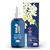 Helan, Monoï de Tahiti - Sonnenspray 50+ transparenter Körper, Sunscreen mit Kokosöl, reiner Sheabutter und Vitamin E, Sonnenschutz 50+ LSF, sehr hoch, nicht fettend und fleckenfrei, 150 ml