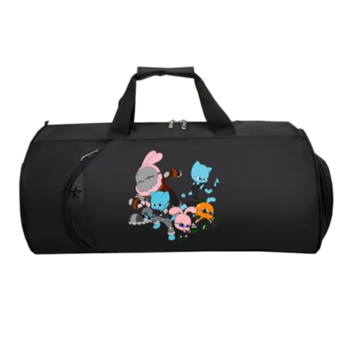 Reisetasche HandgepäCk, Leichte Faltbare Duffel Taschen, HandgepäCk füR Weekender Herren Damen Flugzeug(Black 12)