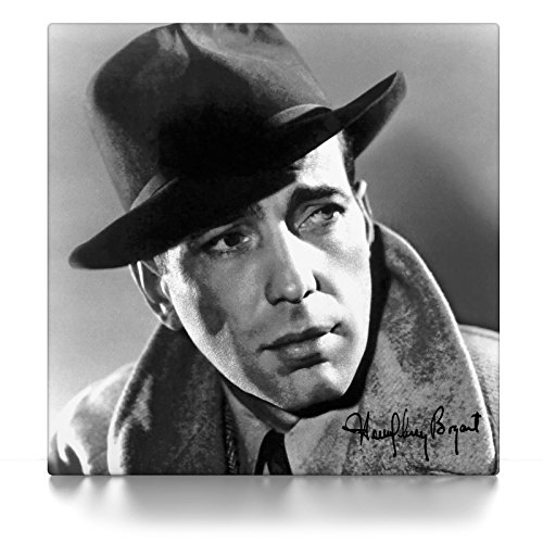 CanvasArts Humphrey Bogart - Leinwand Bild auf Keilrahmen (50 x 50 cm, Leinwand auf Keilrahmen)