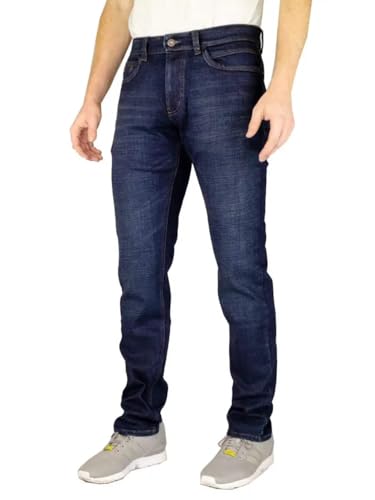 Hattric Herren Cross Denim Harris Straight Jeans, Blau (Dark Blue 48), W38/L32