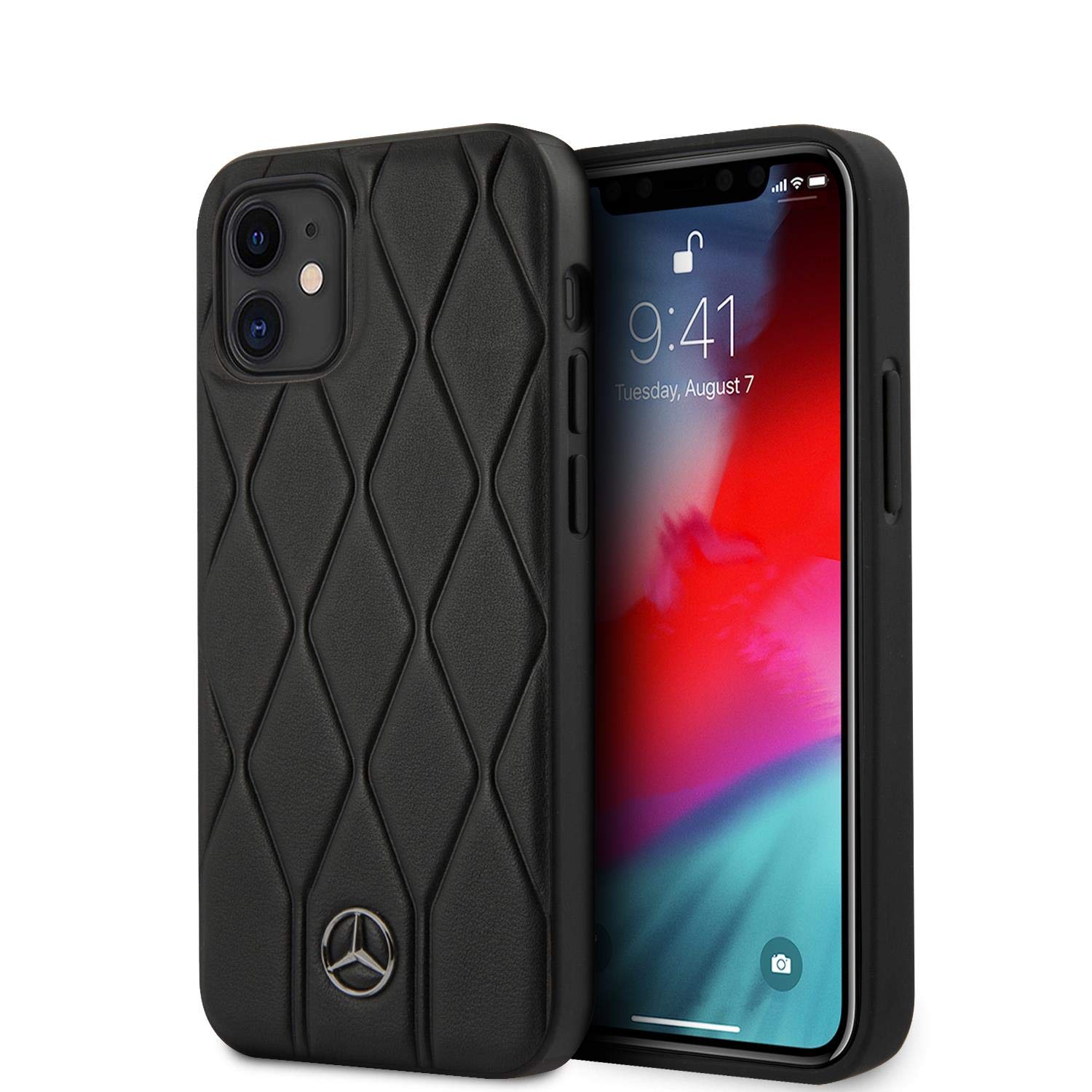 Mercedes-Benz MEHCP12SMULBK Wave Line Hülle für iPhone 12 Mini 5,4 schwarz