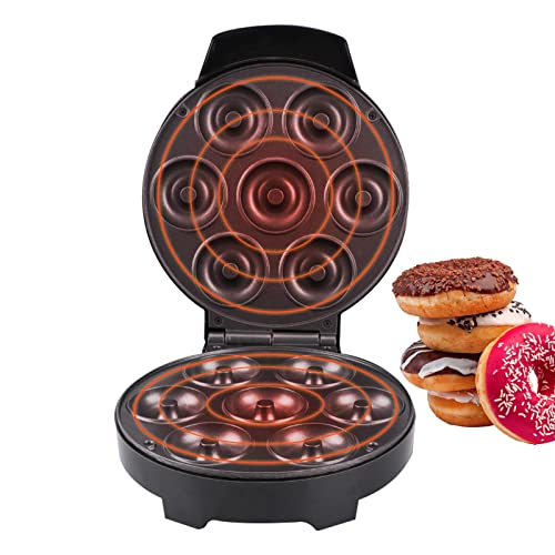 Donut-Maker, Donut-Maschine mit Kontrollleuchte, doppelseitige Heizung Scroll-Design, Küchenhelfer mit Verbrühungsschutz für Donut-Shop, Zuhause, Bäckerei, Markt, Küche