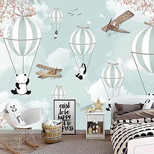 Cartoon Heißluftballon Wandkunst Für Kinderzimmer 3D Tapeten Wanddekoration Fototapete Sofas Wohnzimmer Wandbild Schlafzimmer-250cm×170cm