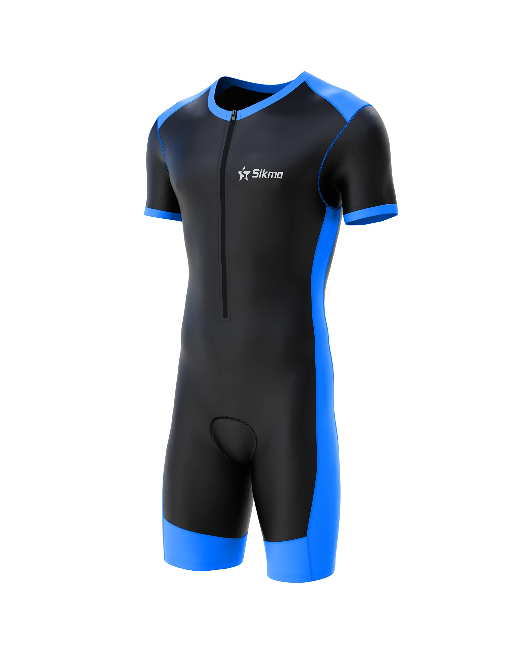 Sikma Herren 2023bssm Skinsuit, schwarz/blau, XXL