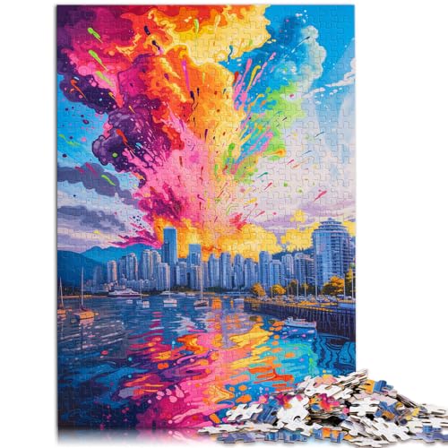 Puzzle für psychedelische Festmacher, 1000-teiliges Puzzle für Erwachsene, schwierige Holzpuzzles, schwere Puzzles für Frauen und Männer, 1000 Teile (50 x 75 cm)