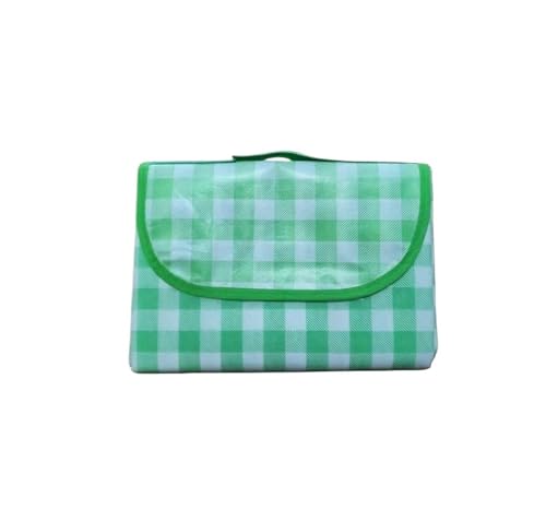 MOHUIED Leichte, schnell trocknende Stranddecke, Picknickdecke, wasserdichte Tragematte for den Außenbereich, for Reisen, Camping, Strand, Familienparty Stranddecke Sandfrei(Green,150cmX200cm)