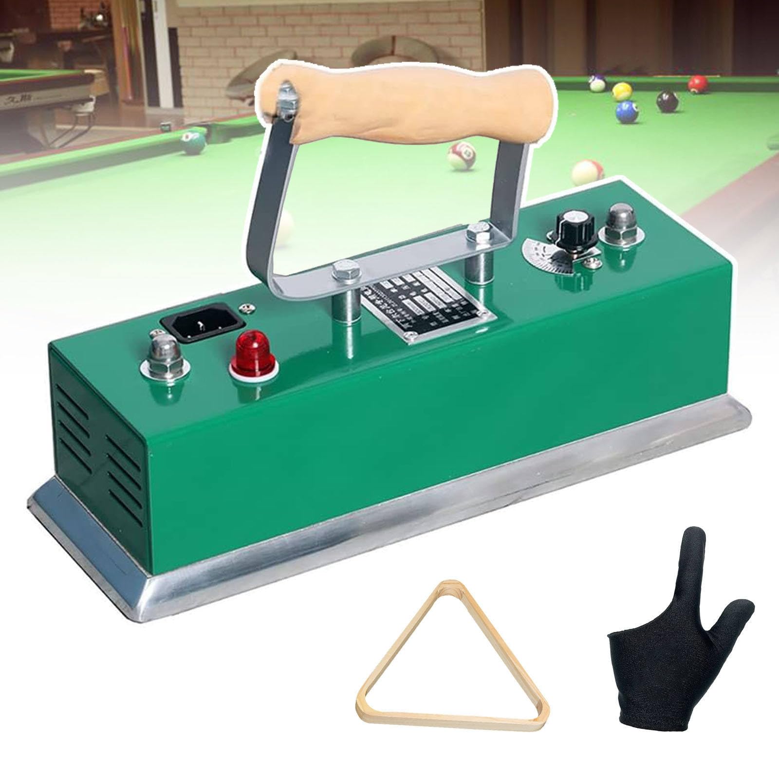 JMbpkduHs 300 Mm Billardtischtuch-Bügeleisen, Snooker-Tischbügeleisen Mit Einstellbarer Temperatur, Schnell Bügelbare Billardtischdecke, Für Billardspielzimmer, Spielzimmerclubs