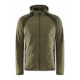 Craft ADV EXPLORE HYBRID JACKET M | Übergangsjacke Herren M | Rift | Leichte, wattierte Jacke mit Jersey-Stretcheinsätzen | Verstellbare Kapuze | Mit Taschen | Leichte Windjacke Herren