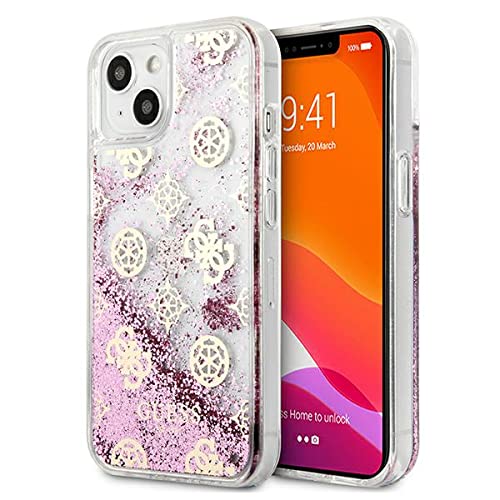 Guess GUHCP13MLGPEPI hülle für iPhone13 6,1" rosa Peony Liquid Glitter