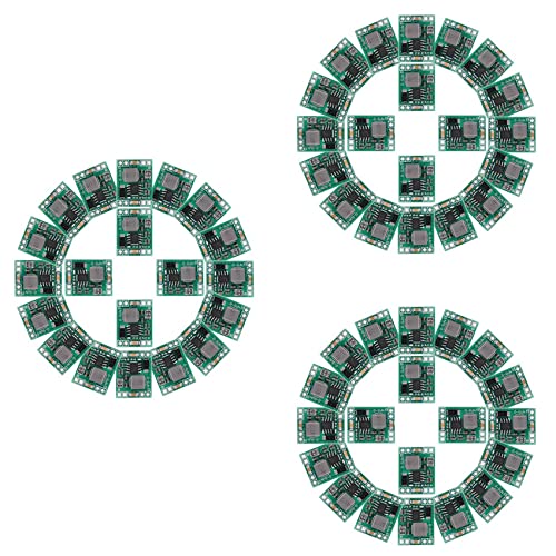 Kiudduy 60 Stück Mini MP1584EN DC-DC Buck Konverter Einstellbares Strom Versorgung Modul 24V Bis 12V 9V 5V 3V