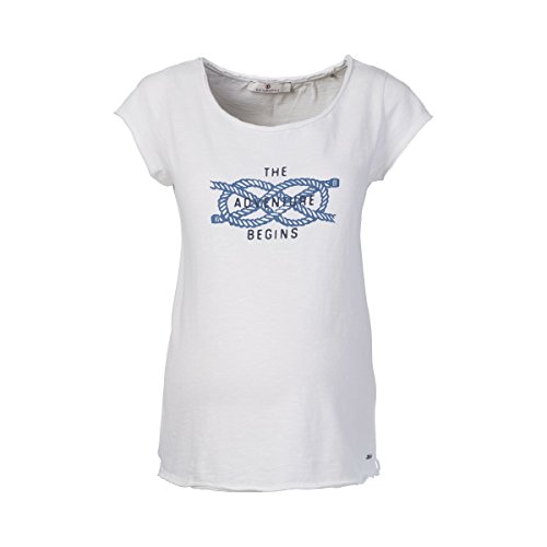 bellybutton Schwangerschaftsmode Damen T-Shirt 1/4 Arm, Weiß (Bright White 1000), S