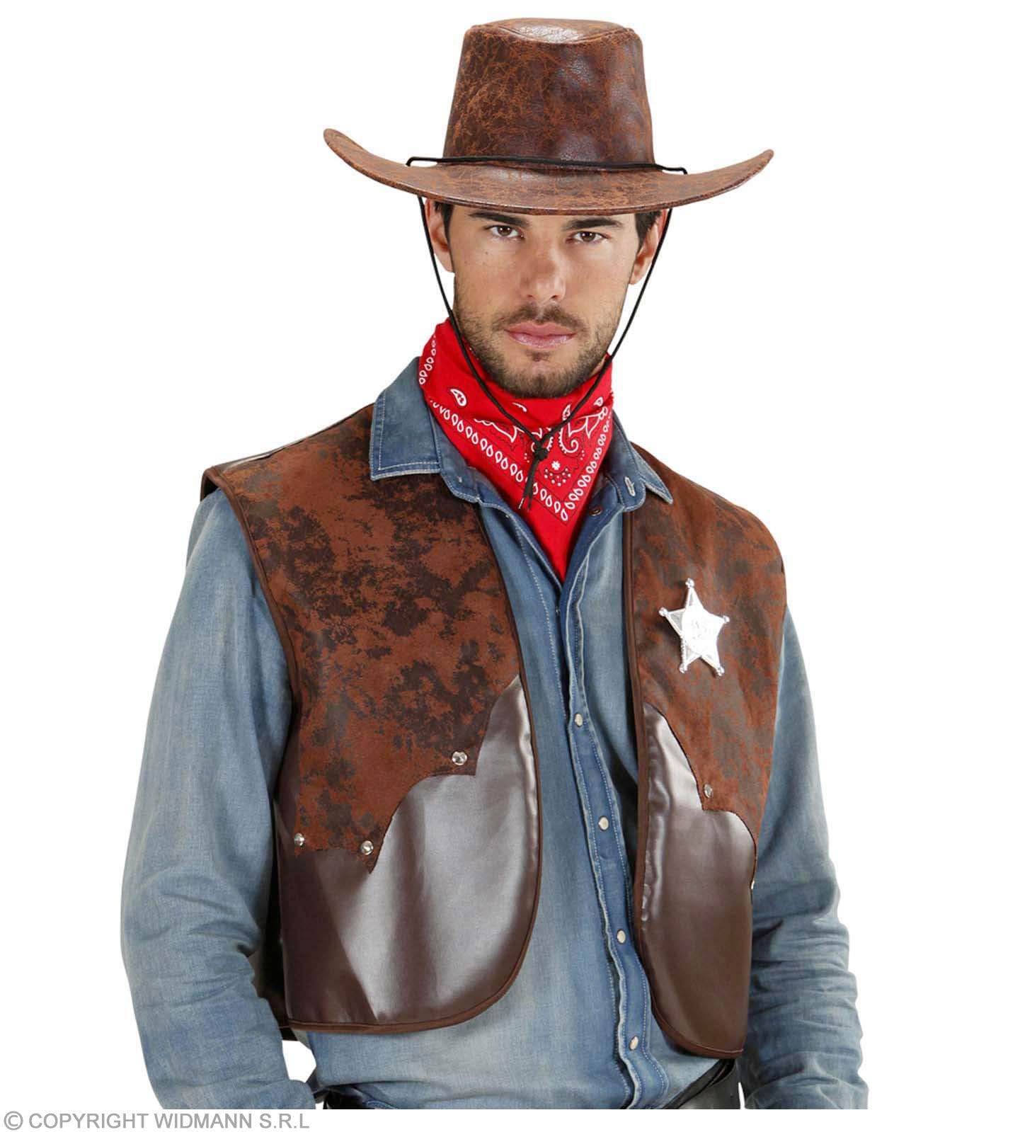 W WIDMANN MILANO Party Fashion - Cowboy Weste, Sheriff, Ranger, Rodeo, Wilder Westen, Faschingskostüme