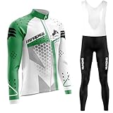 Rennrad Trikot Herren Set,Atmungsaktiv Und Schnelltrocknend Herren-Radtrikot Radhosen Für Männer Mit 9D-Gel-Pads Fahrradtrikot Herren Herbst Atmungsaktive (Type-7,2XL)