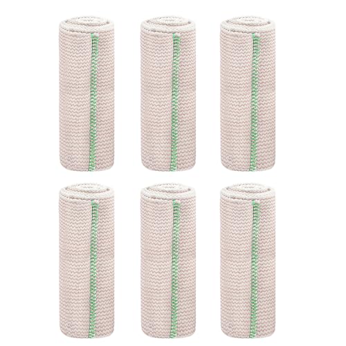 6 Stück Elastische Kompressionsbandage Verstellbar Sport Sport Stützband Kompressionsbandage Zur Verletzungsprävention