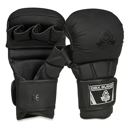 DBX Bushido MMA Handschuhe Herren Sparring “Black Master” - Gemütlich MMA Boxhandschuhe Männer Perfekt für Grappling - Box Handschuhe - Kickbox Handschuhe Besser Trainieren - Größe XL