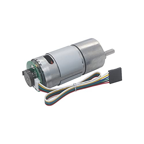 BFVAKBKYT Mini-Gleichstrom-Getriebemotor, Elektrischer Kleinmotor 24V15 bis 2000 U/min Untersetzungsgetriebemotor mit hohem Drehmoment for Encoder und Verstärker, Metallgetriebe(1250 RPM)