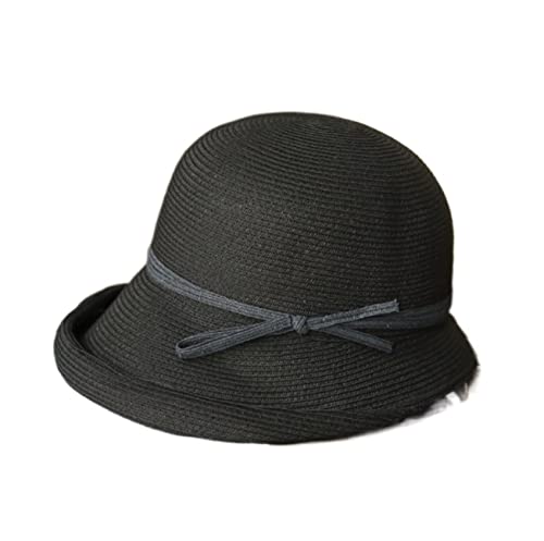 YIHANSS Sonnenhut Strandhut Damen Floppy Brim Sonnenhut Sommer Strohhut Modischer UV-Schutz Strandhut Strohhut Hüte