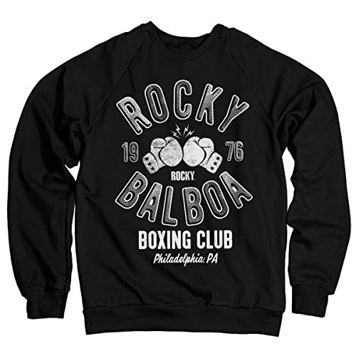 Rocky Offizielles Lizenzprodukt Balboa Boxing Club Sweatshirt (Schwarz) Medium