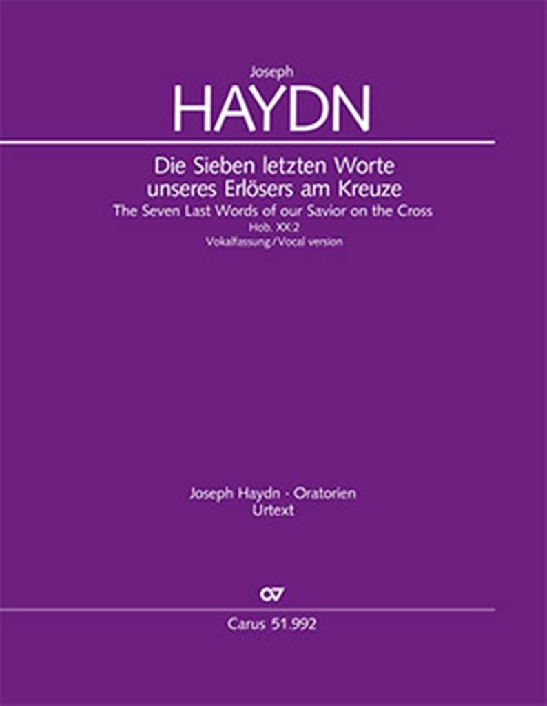 Joseph Haydn-The Seven Last Words of Our Saviour on the Cross-Soli SSATB, SATB Choir and Orchestra-SCORE