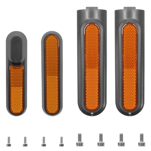 Jodriva Hochwertiger Reflektorschutz for die Vordergabel, for Xiaomi, 4 Pro Mi4 Elektroroller, Radkappe for die Hinterradabdeckung mit Schraubensatz Radabdeckung für Elektroroller(Yellow)