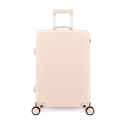 YAOSHER Gepäck, Universal-Rolltrolley 22-Zoll-Koffer 20-Zoll-Boarding-Koffer Robust und stoßdämpfend, Englisches Reisen (Pink 28 Zoll)