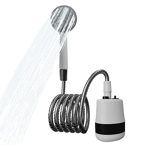 UKALOU Tragbare Dusche, Camping, Reisedusche, Outdoor, Camping-Dusche, kompakt, wiederaufladbar, per USB wiederaufladbar, elektrische Dusche für Kinder, Baden, Haustierreinigung, Roadtrip, Camping